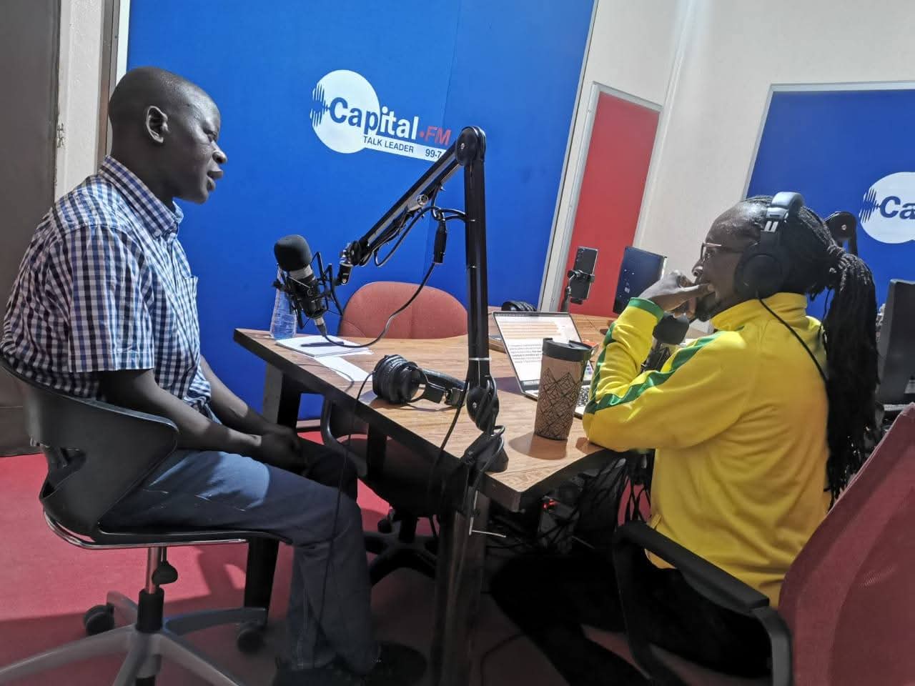 PIC national coordinator interviewed at Capital FM 99.7 studio in Lusaka